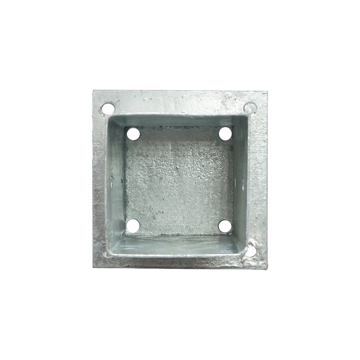 Suport stalp patrat aplicat 91x91x150mm, otel zincat - imagine 3