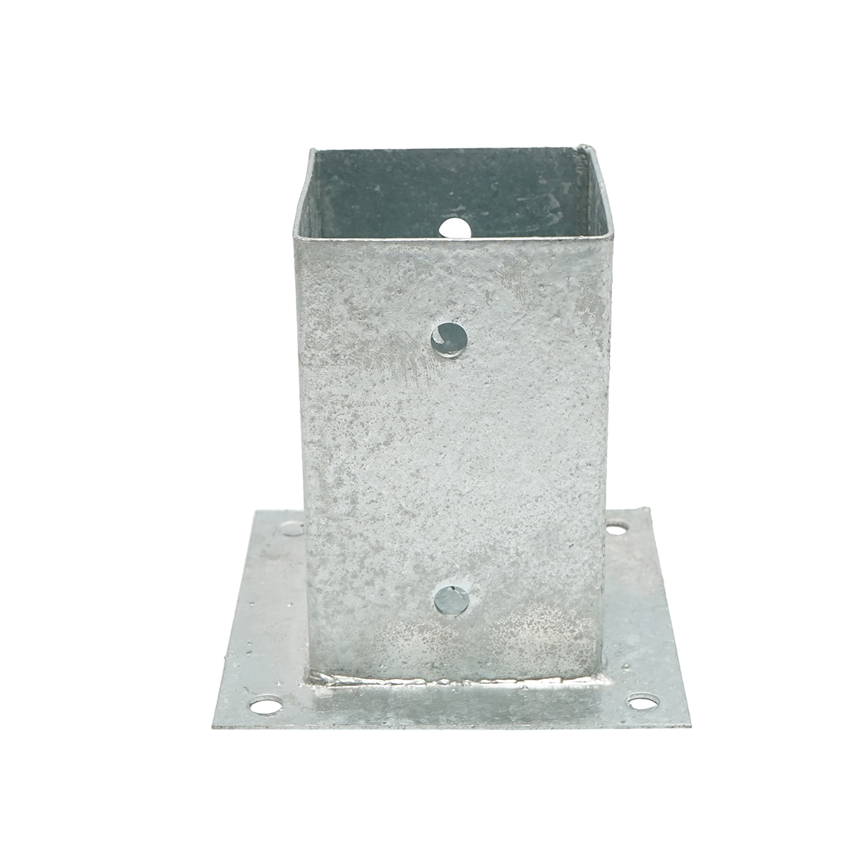Suport stalp patrat aplicat 91x91x150mm, otel zincat - imagine 2