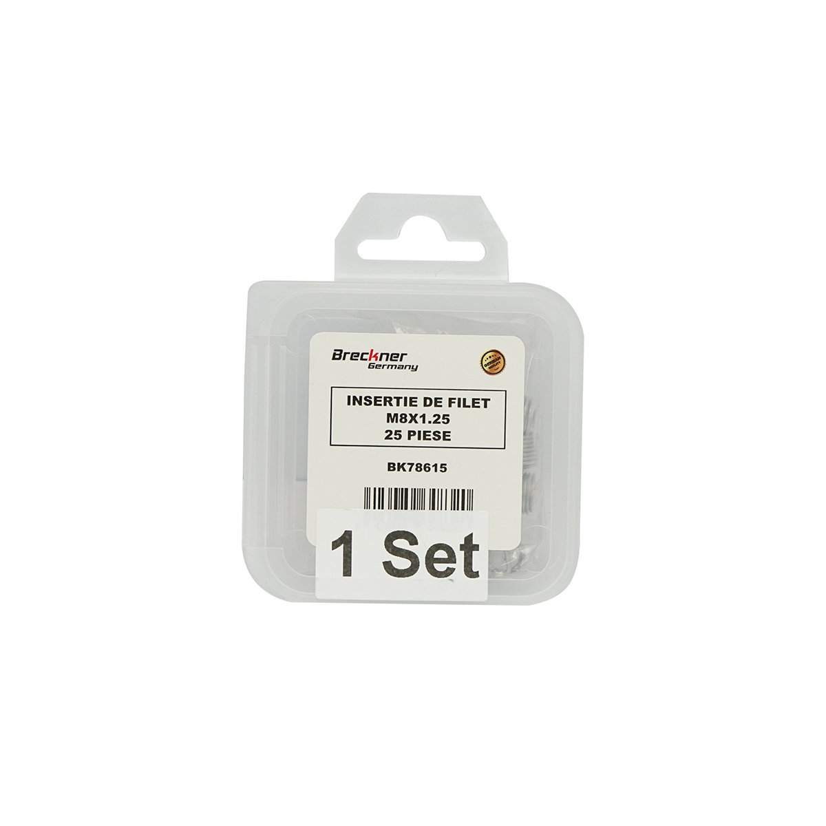 Insertie spiralata pentru reparat filete M8x1.25mm 25 piese Breckner Germany - imagine 4