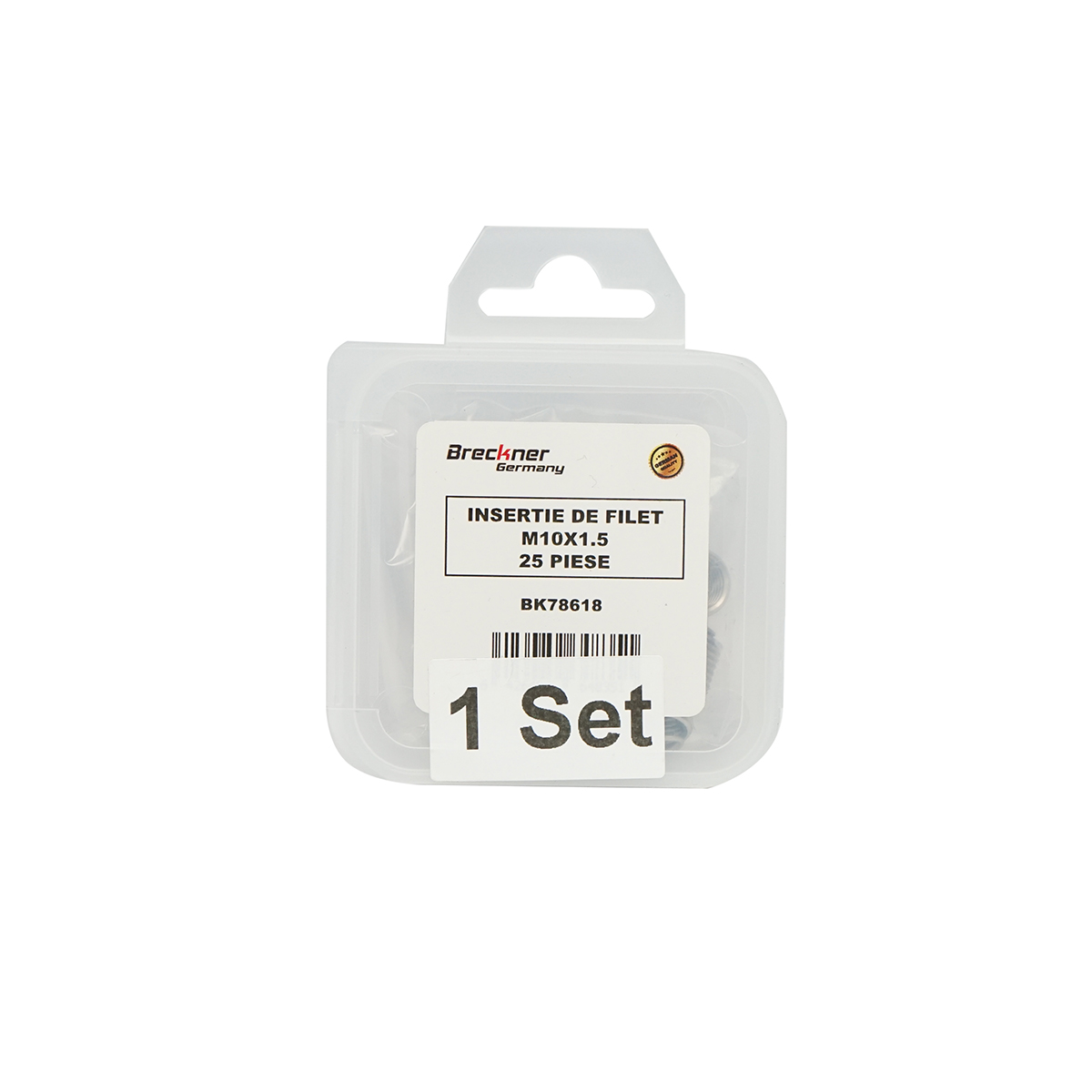 Insertie spiralata pentru reparat filete M10x1.5mm 25 piese Breckner Germany - imagine 4