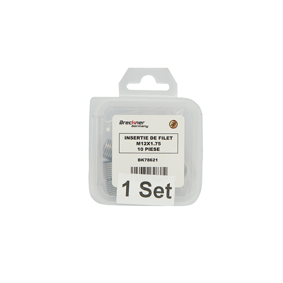 Insertie spiralata pentru reparat filete M12x1.75mm 10 piese Breckner Germany - imagine 3