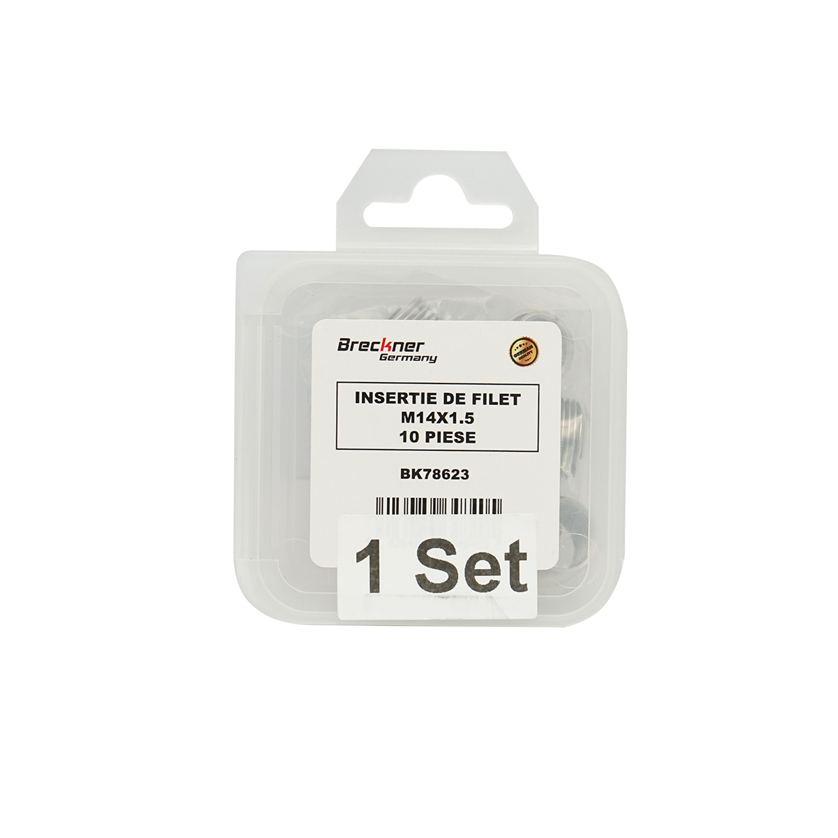 Insertie spiralata pentru reparat filete M14x1.5mm 10 piese Breckner Germany - imagine 4