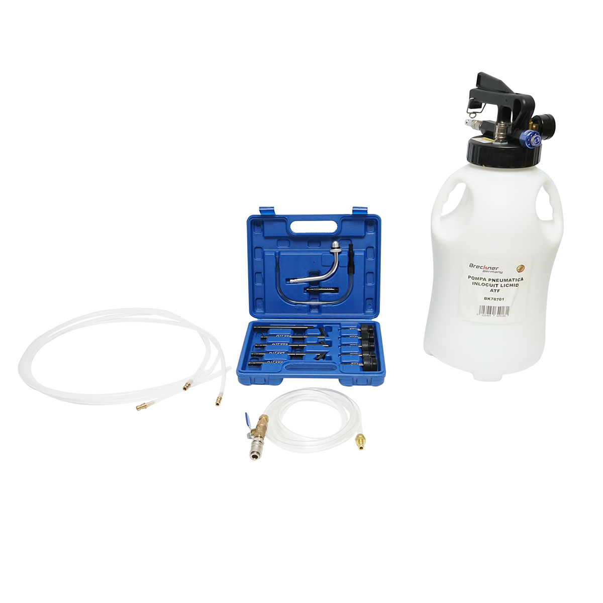 Pompa de ulei pneumatica pentru inlocuire lichid ATF cutii automate 10L Breckner Germany