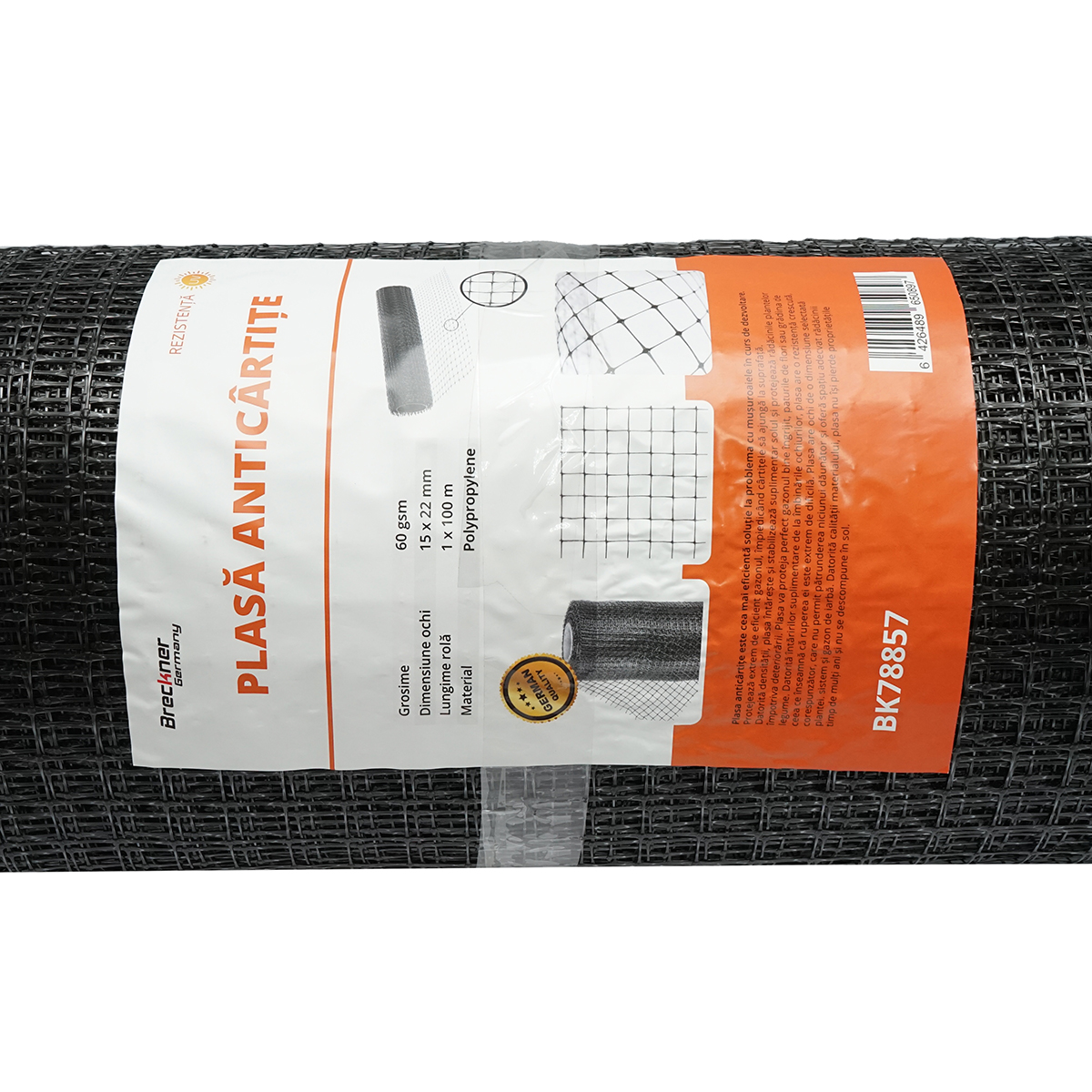 Plasa anti cartita 60g, 1x100m cu ochi 15x22mm Breckner Germany - imagine 4