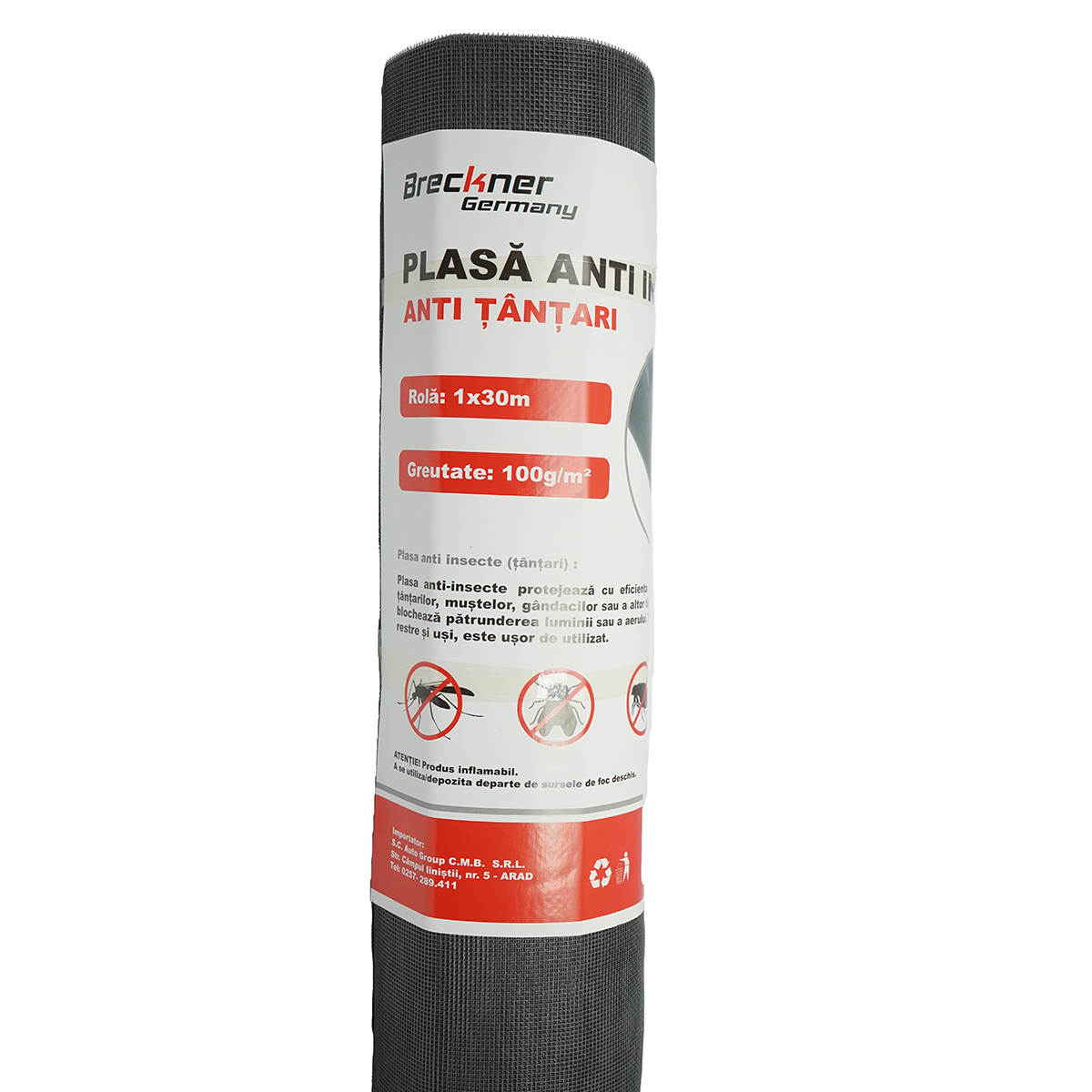 Plasa anti insecte (tantari) 100 gr/mp, 1x30m Breckner Germany - imagine 2