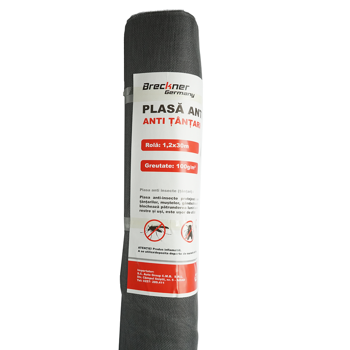 Plasa anti insecte (tantari) 100 gr/mp, 1.2x30m Breckner Germany - imagine 2
