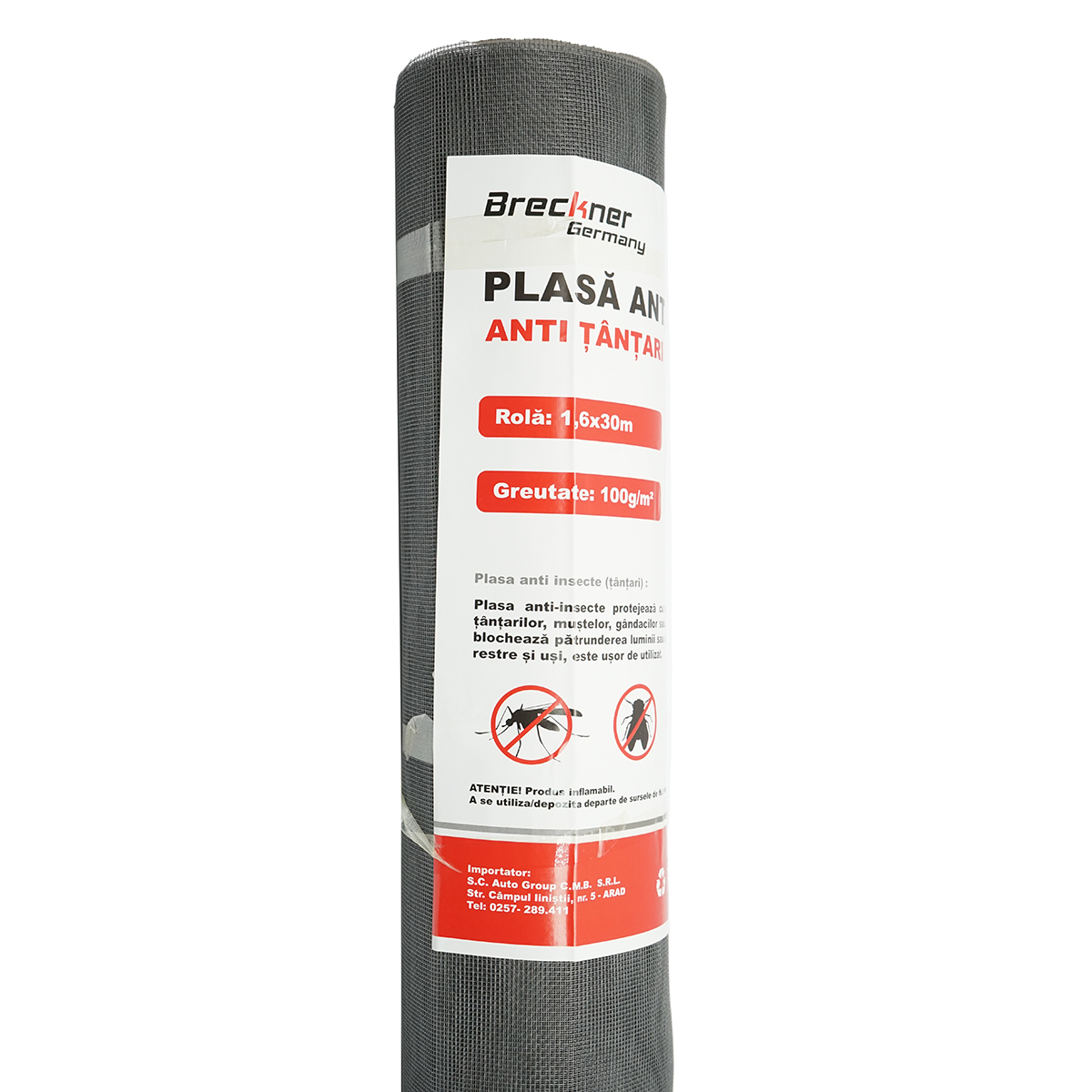 Plasa anti insecte (tantari) 100 gr/mp, 1.6x30m Breckner Germany - imagine 2