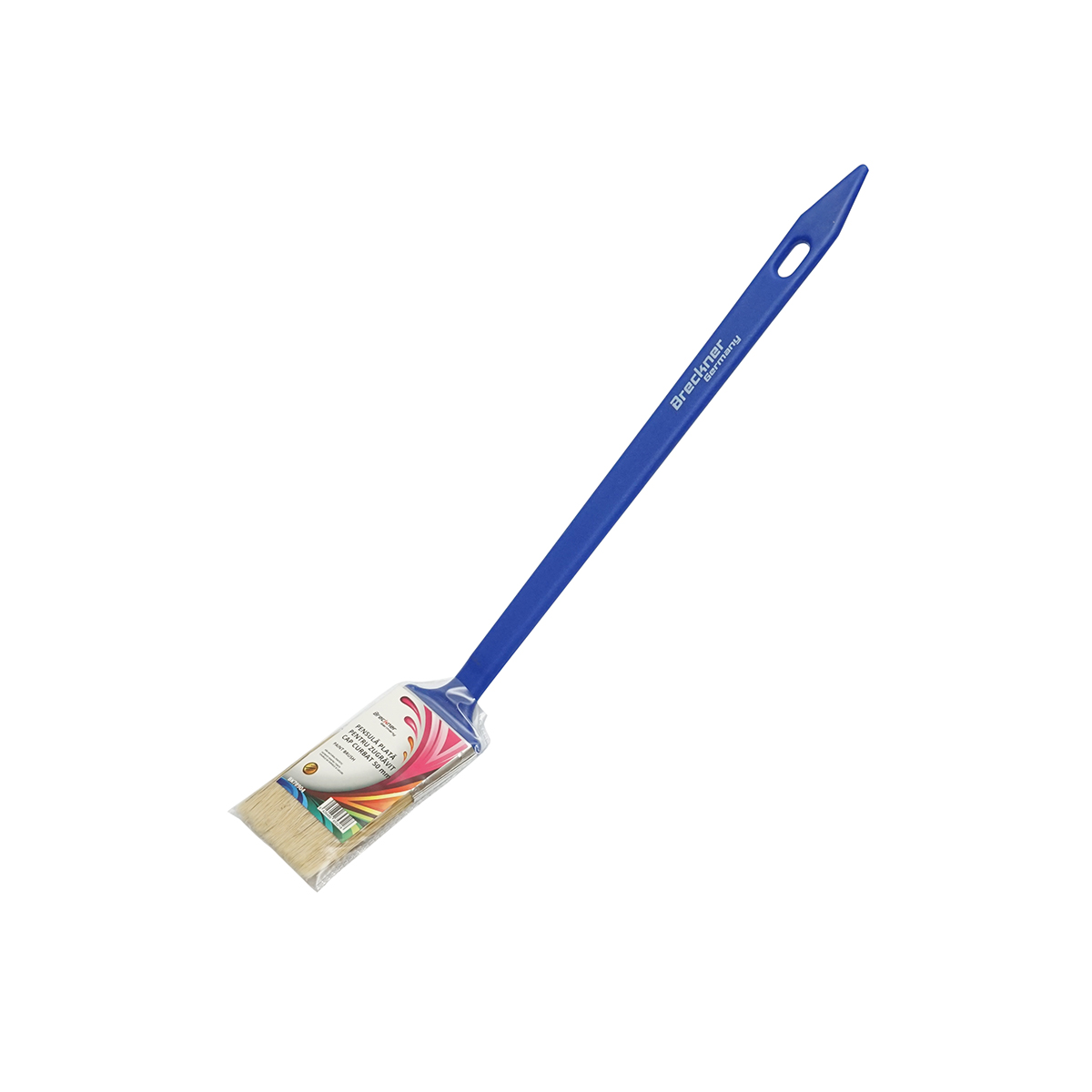 Pensula pentru vopsit plata, cap curbat 2 inch (50mm) Breckner Germany - imagine 4