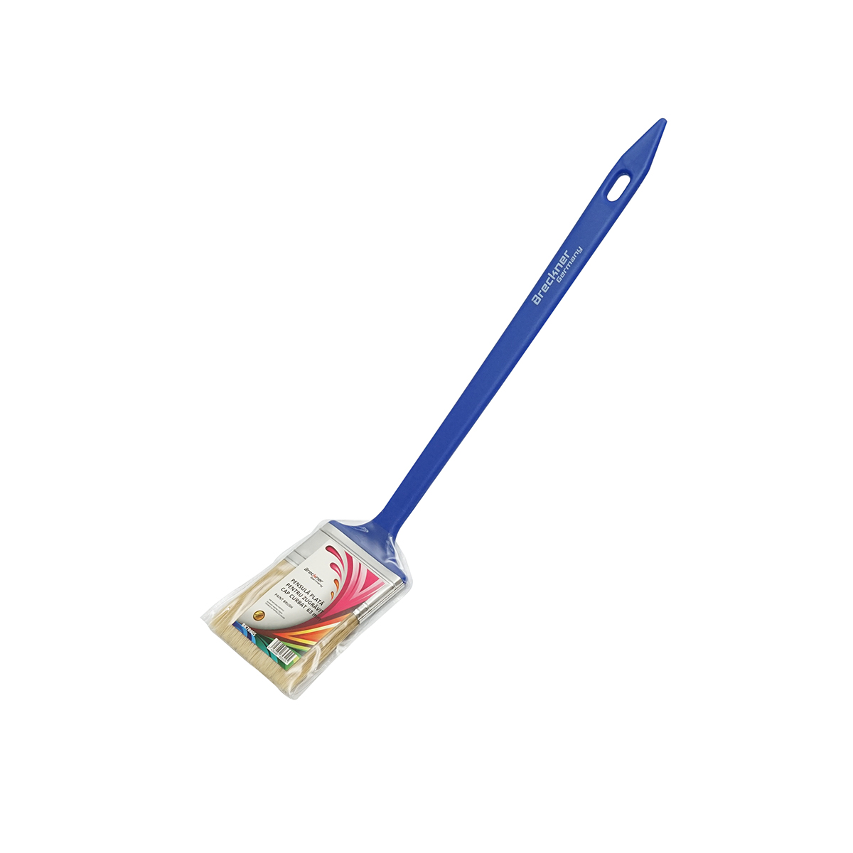 Pensula pentru vopsit plata, cap curbat 2.5 inch (63mm) Breckner Germany - imagine 4