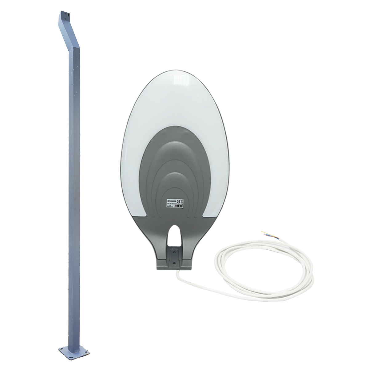 Lampa LED iluminat stradal 40W, 220V, IP65, 5000K, inaltime stalp 3.5m Breckner Germany - imagine 3