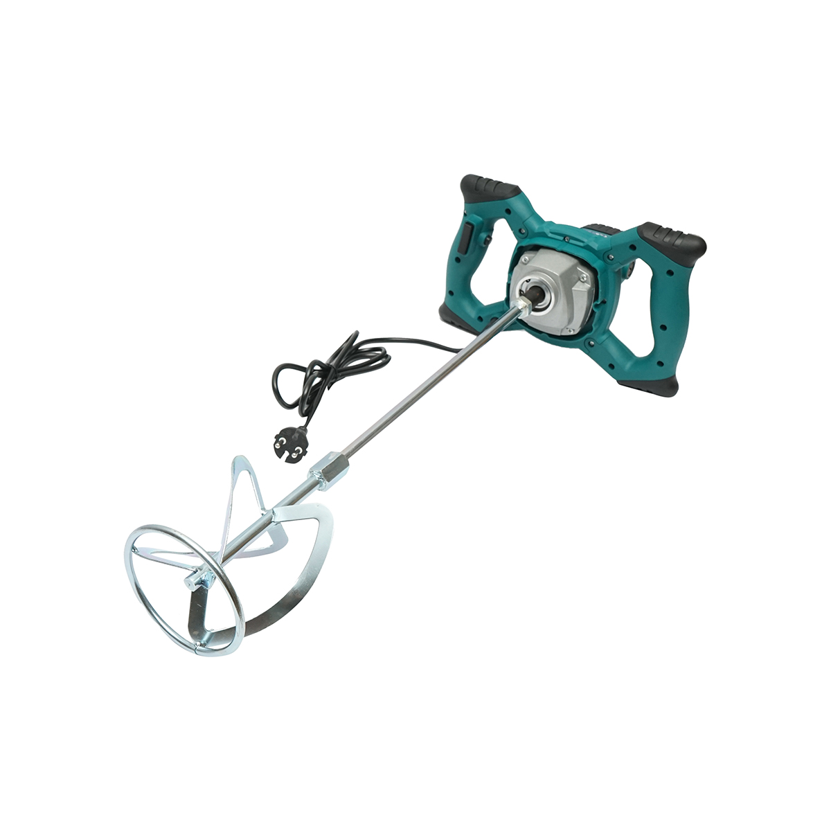 Malaxor electric cu amestecator 1200W, 220V, 6 trepte viteza 0-800rpm, paleta 120mm, M24 pentru adeziv, vopsea, mortar Breckner Germany - imagine 3