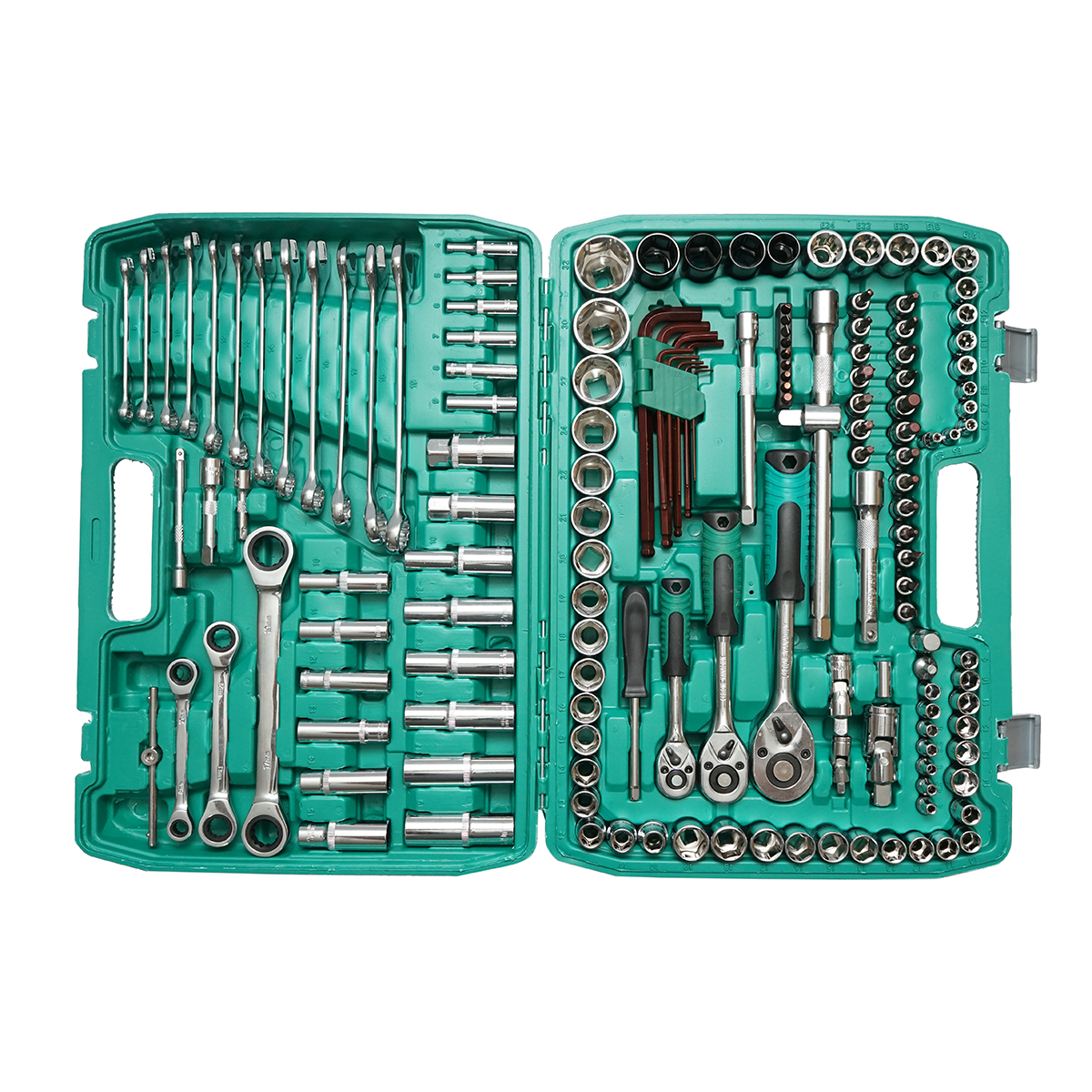 Trusa chei combinate, tubulare, fixe, torx, imbus antrenor cu clichet 151 piese Breckner Germany - imagine 3