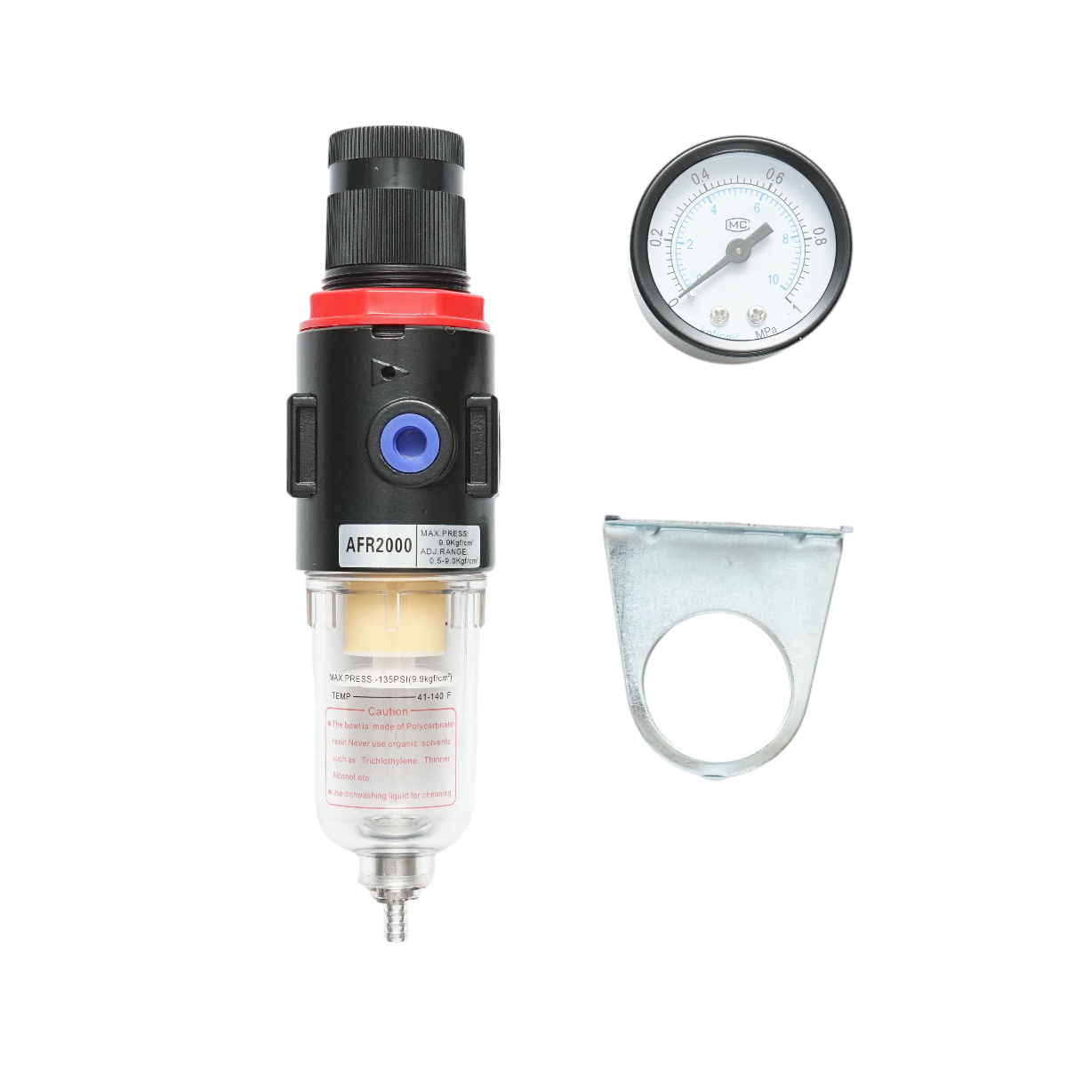 Filtru aer cu regulator presiune max. 1 MPa, racord 1/4 - imagine 2