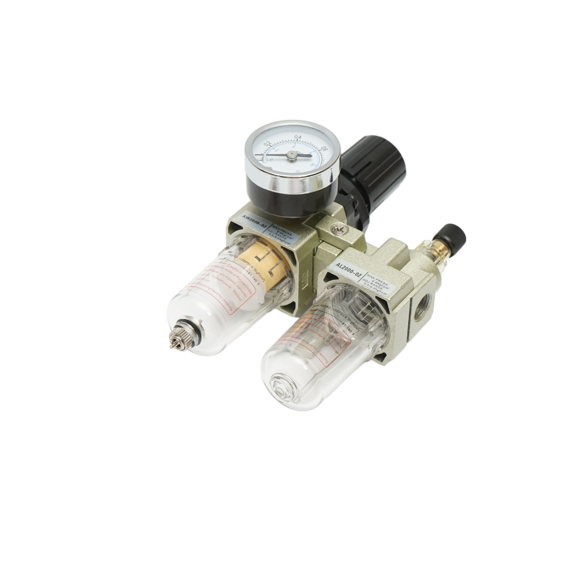 Filtru aer si ungator cu regulator de presiune max. 1 MPa, racord 1/4 - imagine 2