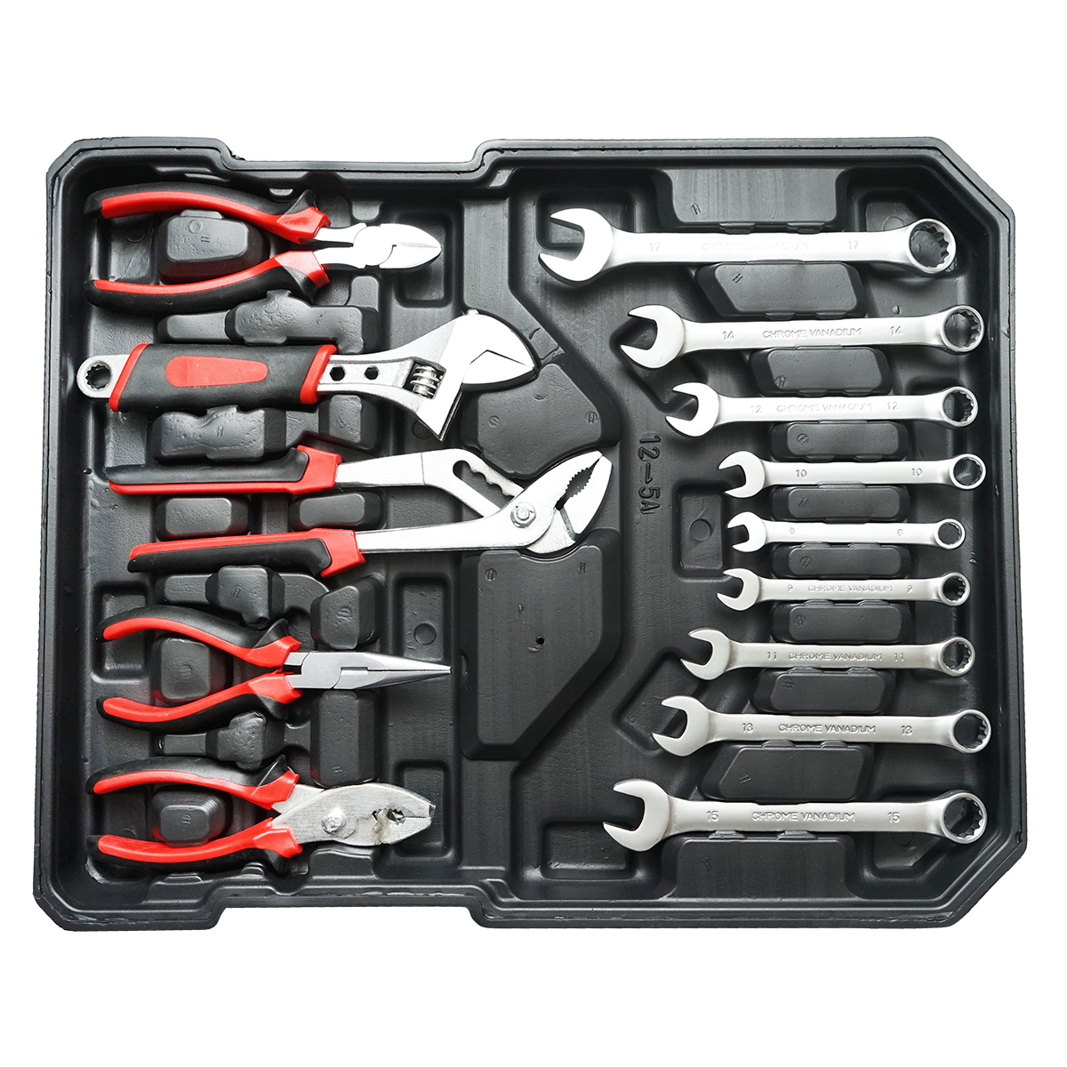 Trusa scule si unelte combinate tip troler 187 piese Breckner Germany - imagine 5