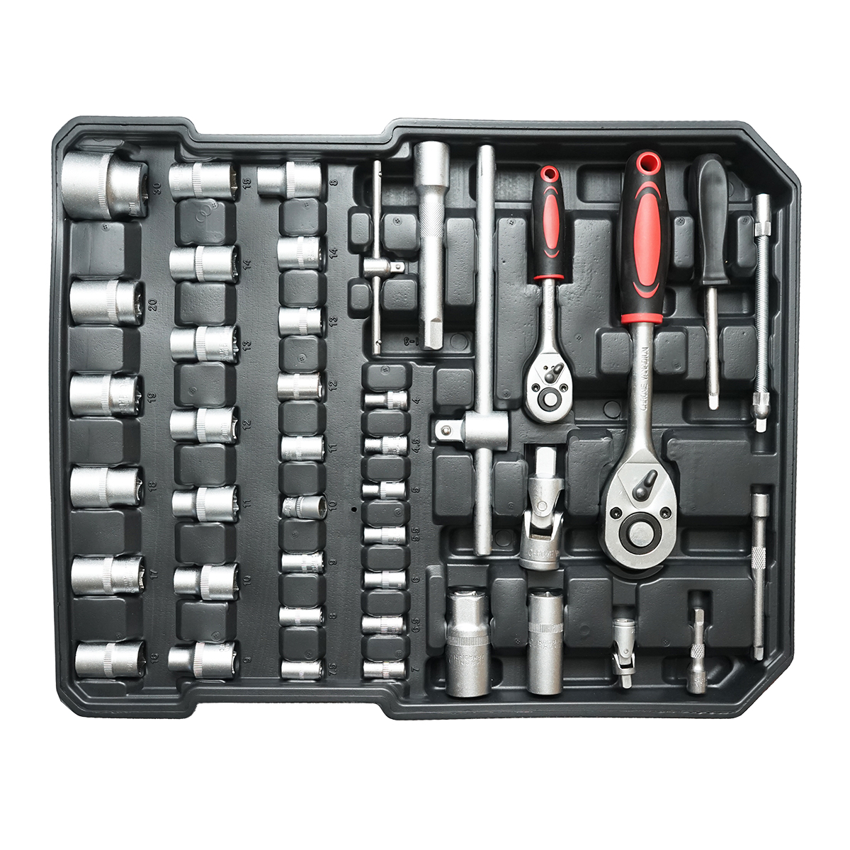 Trusa scule si unelte combinate tip troler 187 piese Breckner Germany - imagine 8