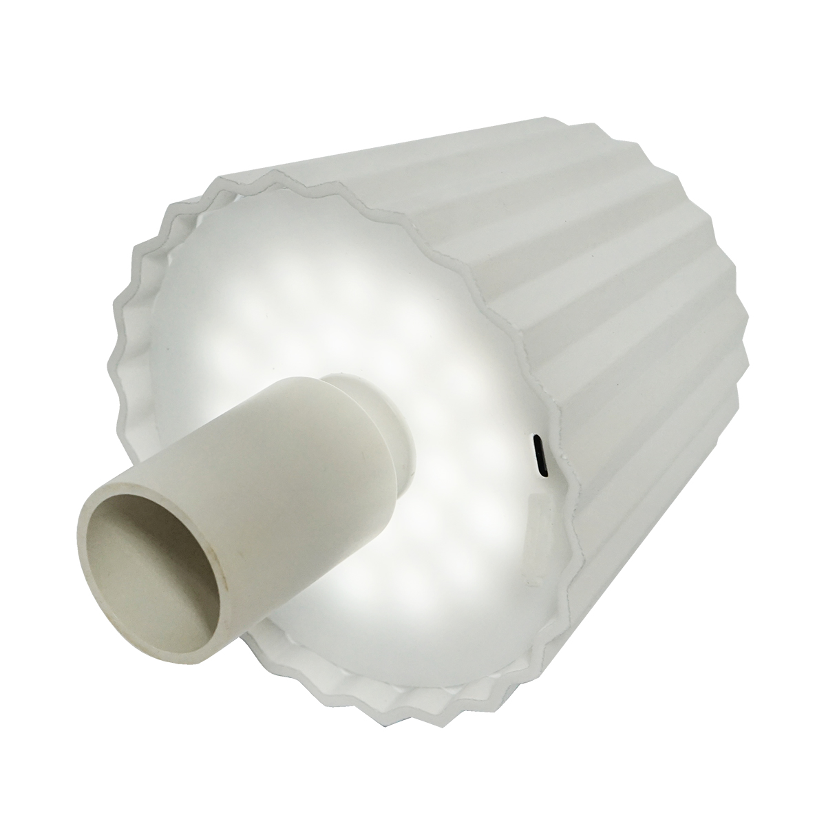 Lampa de masa LED 3W alba, baterie 3.7V/1800mAh, reincarcabila USB 5V/1A Breckner Germany - imagine 3