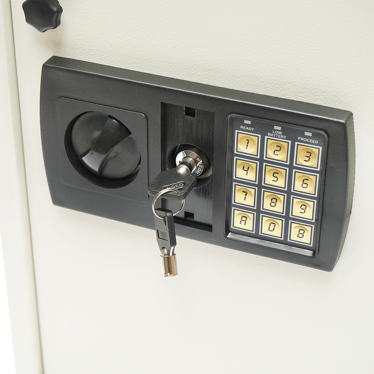Dulap metalic securizat pentru chei cu cifru electronic 300x450x100mm - imagine 4