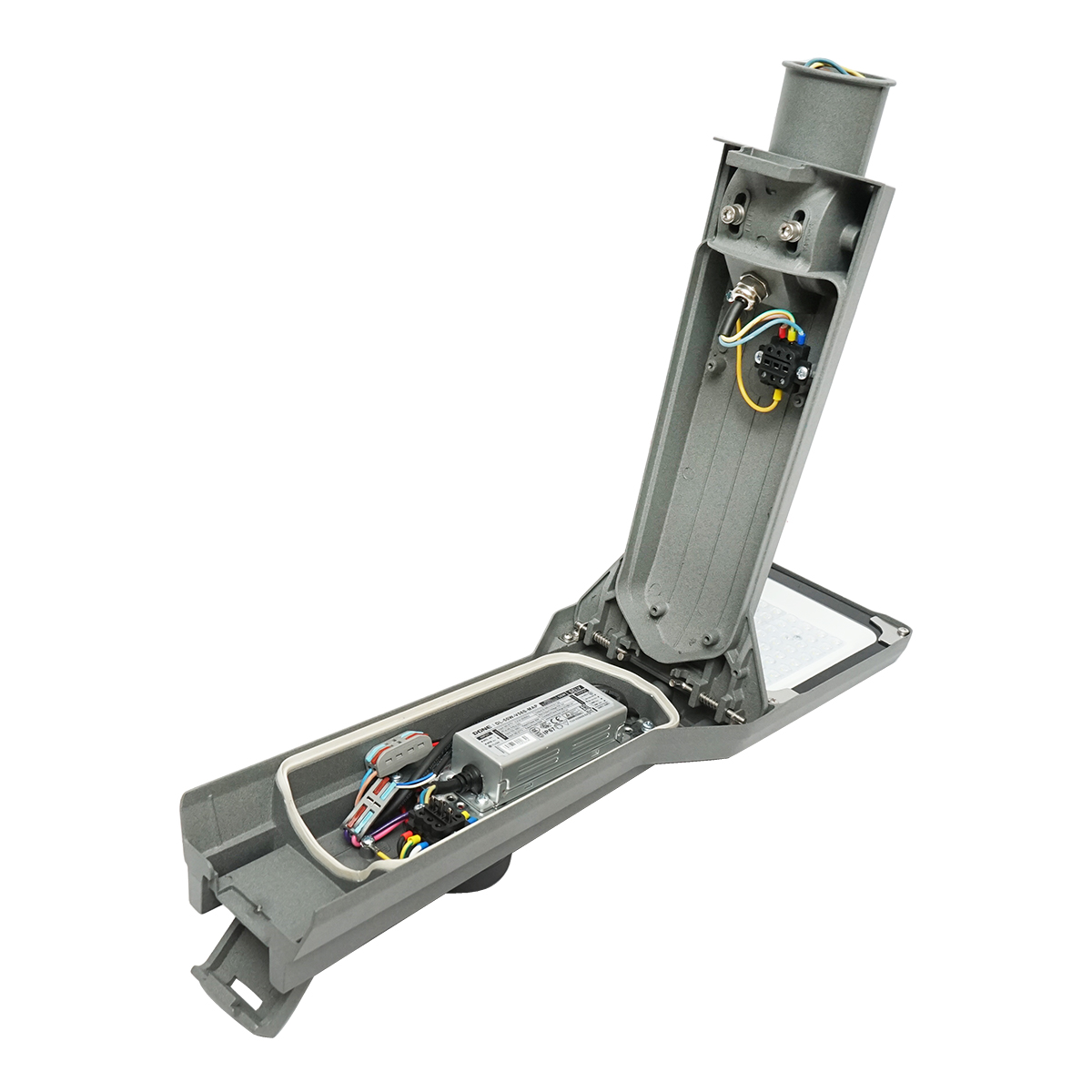 Lampa LED iluminat stradal wireless 50W, 5800LM cu prindere pe stalp IP67 Breckner Germany - imagine 5