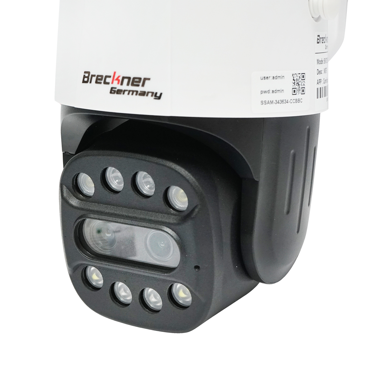 Camera de supraveghere WIFI interior/exterior 4M ultra HD, PTZ, senzor miscare, rotativa, 90 grade, 220V IP66 Breckner Germany - imagine 3