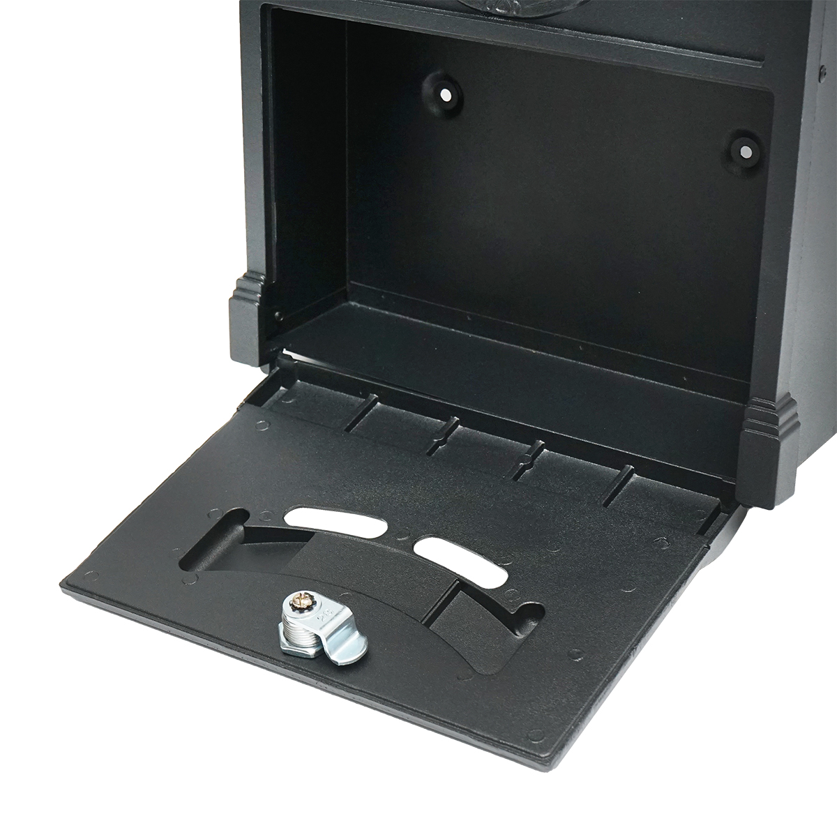 Cutie postala everest, negru antracit 410X260X90mm cu 2 chei si accesorii de prindere - imagine 7