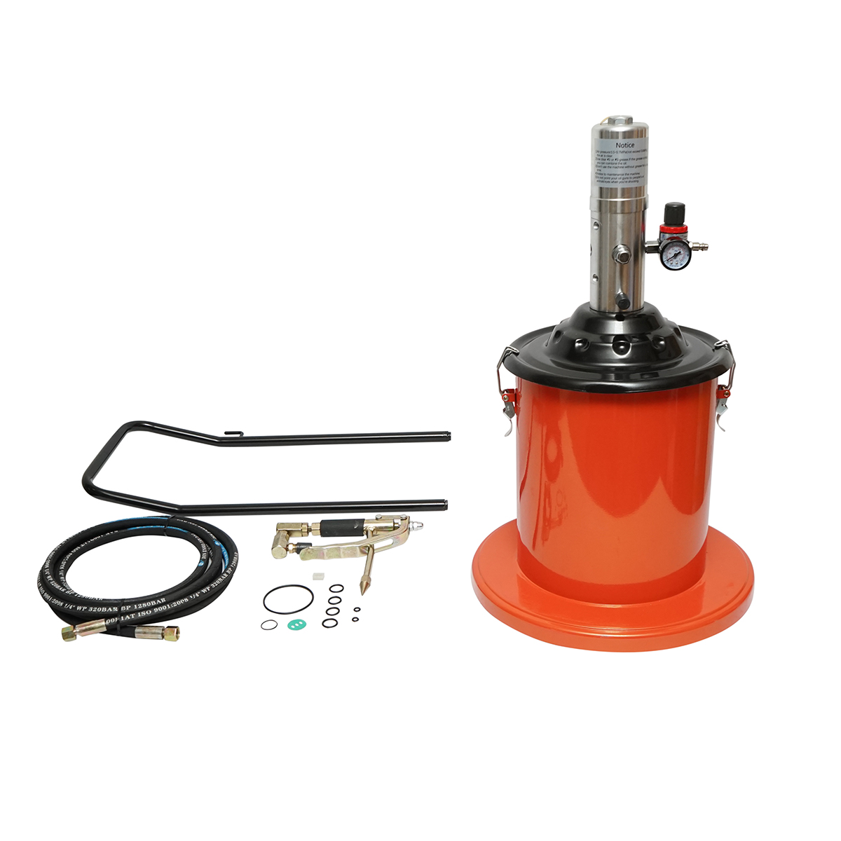Pompa pentru gresat pneumatic 15L Breckner Germany - imagine 3