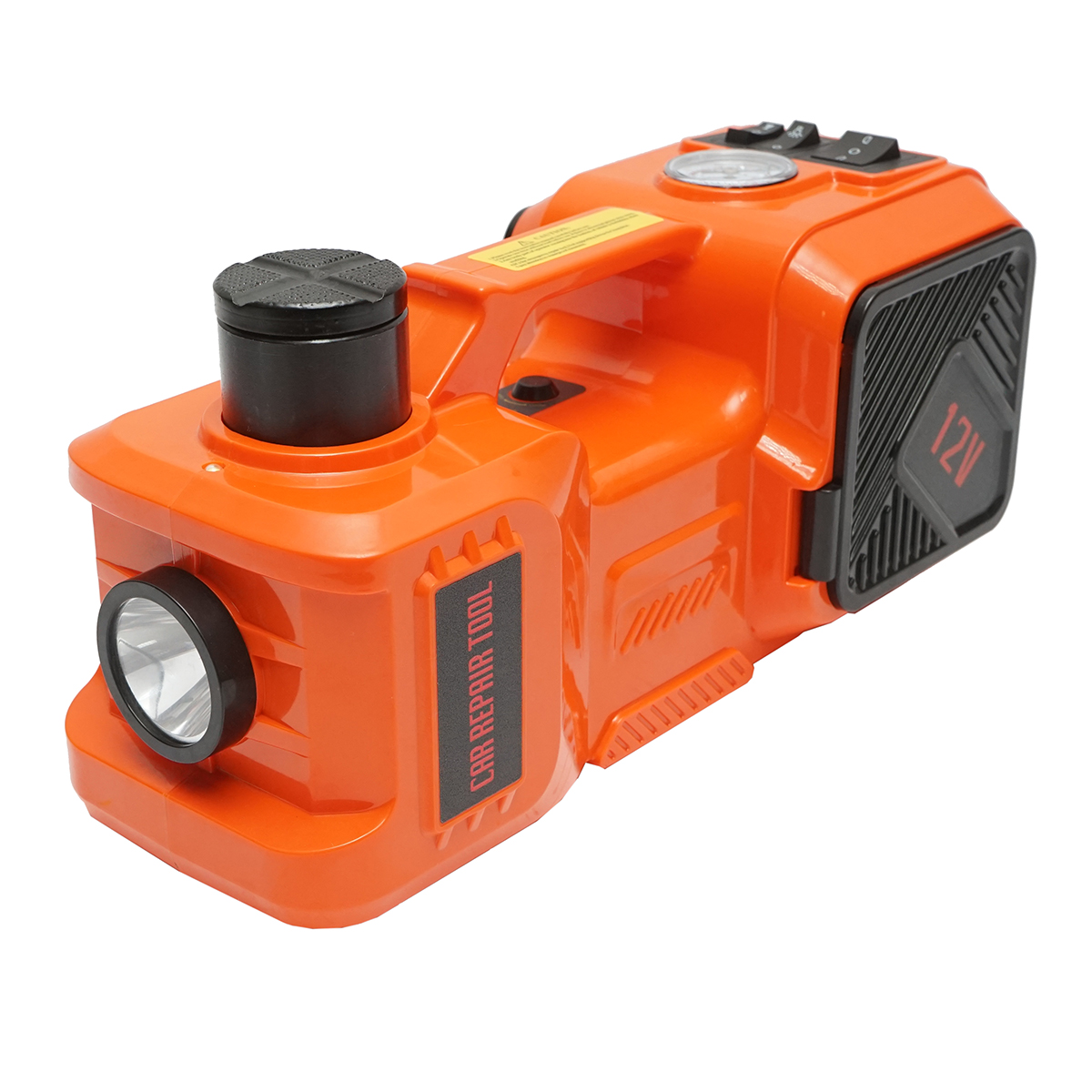 Cric hidraulic electric 5T, compresor aer si cheie de impact 12V Breckner Germany - imagine 5