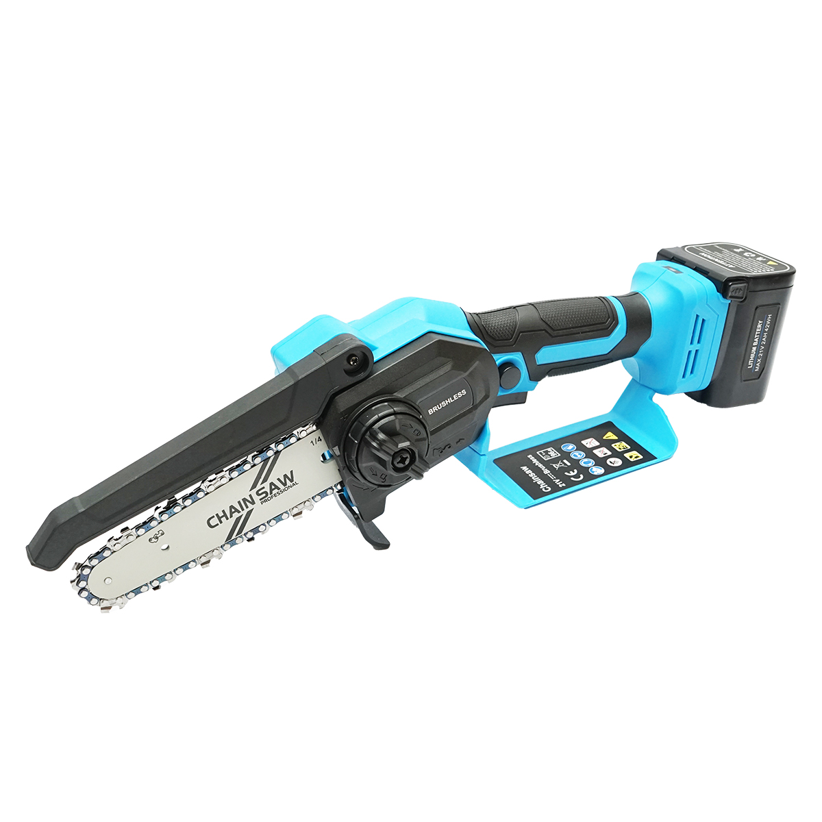 Mini fierastrau electric 500W cu acumulator 21V, 2Ah Li-ion, motor brushless, lama 6 inch (150mm) - imagine 4