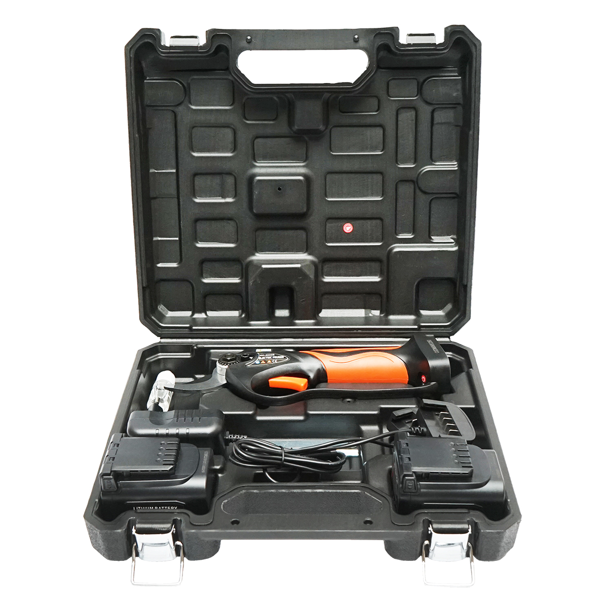 Foarfeca electrica de gradina cu 2 acumulatori 16.8V, 2Ah Li-ion, 900W, diametru taiere 0-32mm - imagine 2