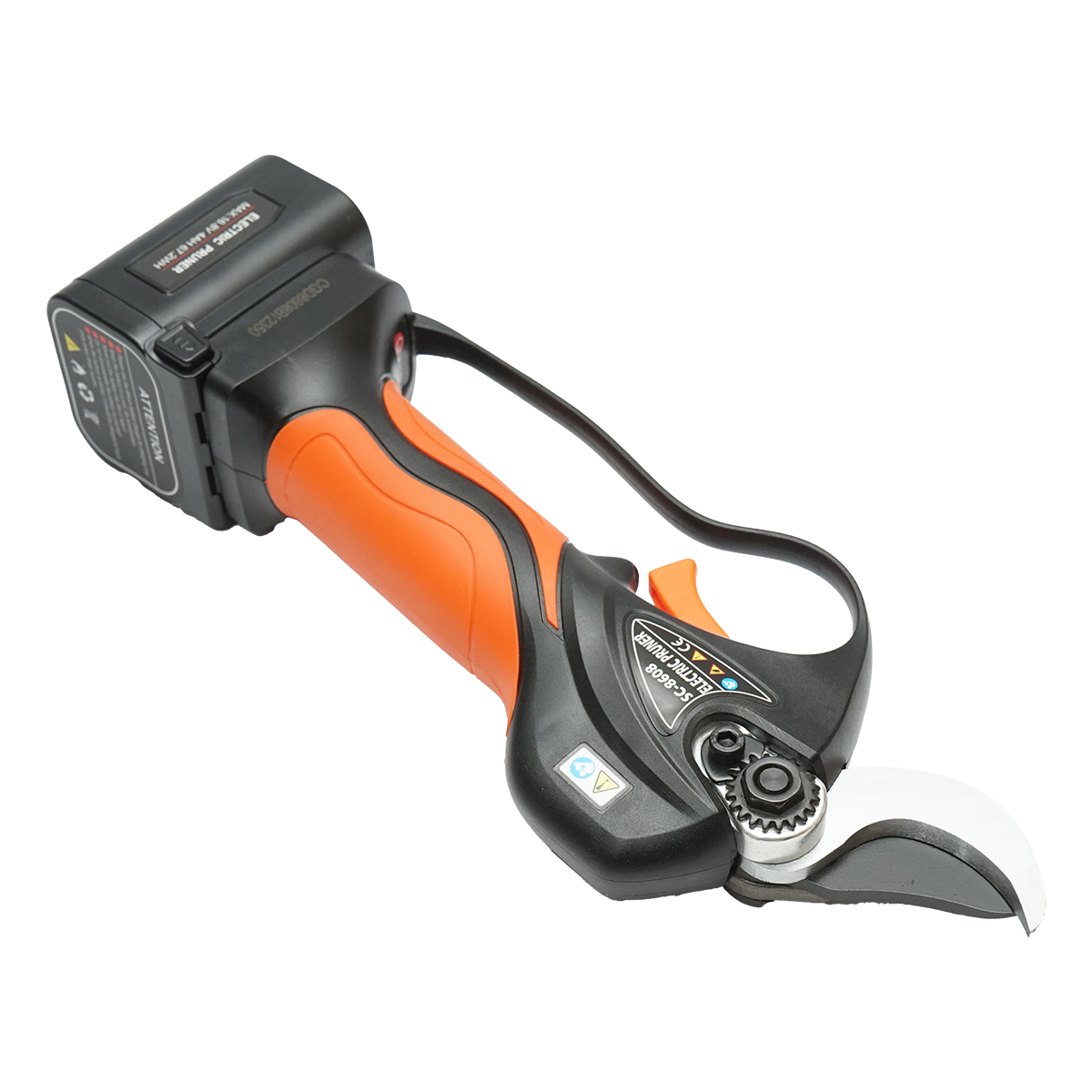 Foarfeca electrica de gradina cu 2 acumulatori 16.8V, 2Ah Li-ion, 900W, diametru taiere 0-32mm - imagine 5