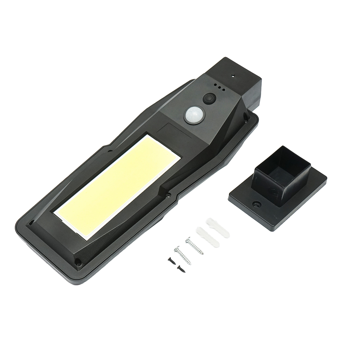 Lampa solara LED 186lm cu panou solar 1.3W/5.5V, baterie 3.7V/2.4 Ah si senzor miscare IP54 Breckner Germany - imagine 2