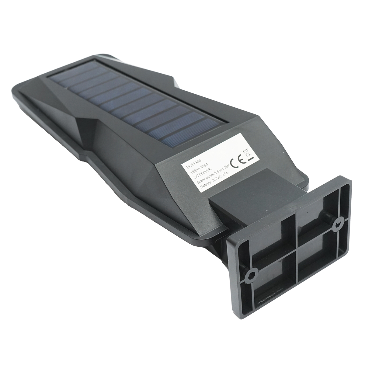 Lampa solara LED 186lm cu panou solar 1.3W/5.5V, baterie 3.7V/2.4 Ah si senzor miscare IP54 Breckner Germany - imagine 4