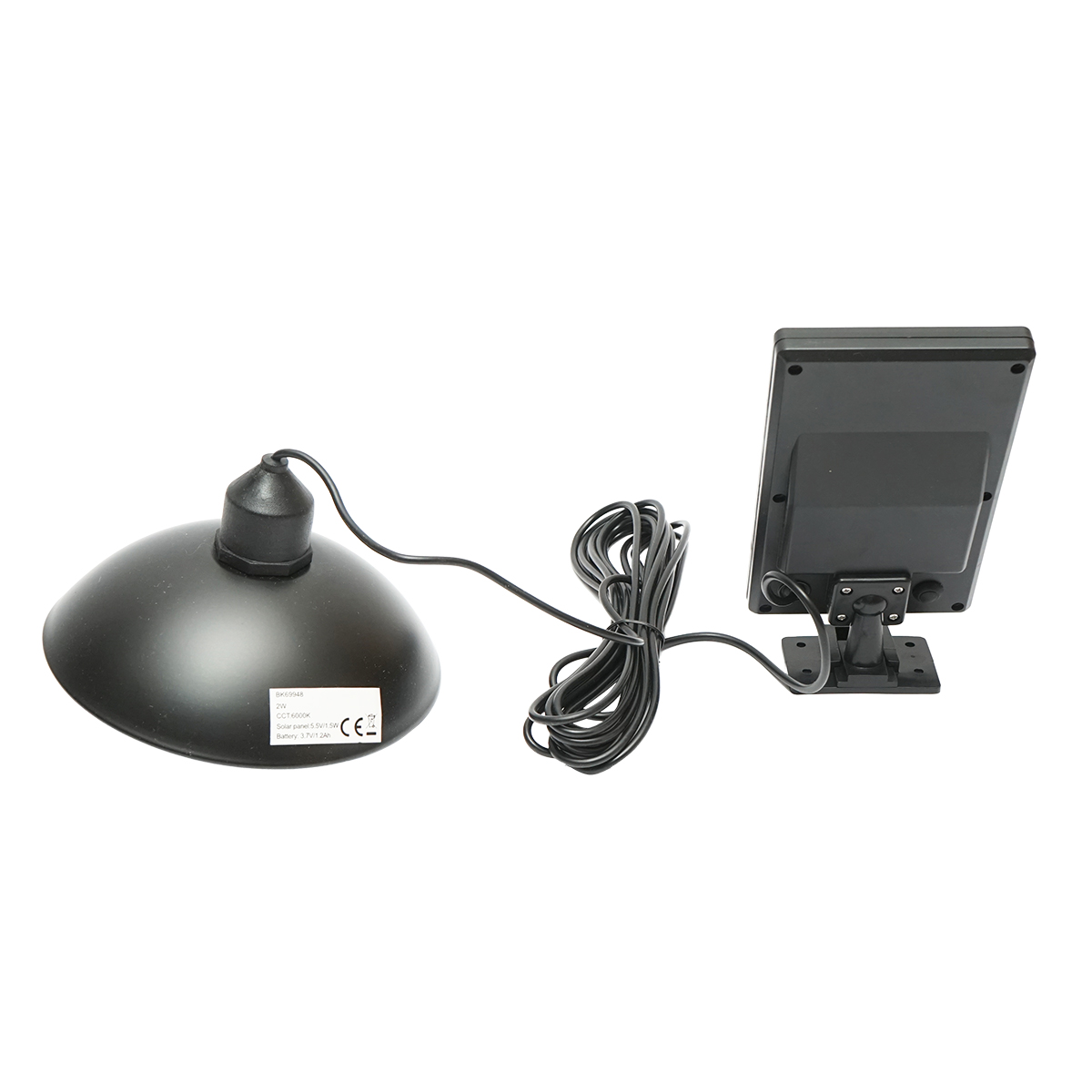 Lampa solara LED 2W cu panou solar 1.5W/5.5V, baterie 3.7V/1.2 Ah si abajur IP54 Breckner Germany - imagine 5