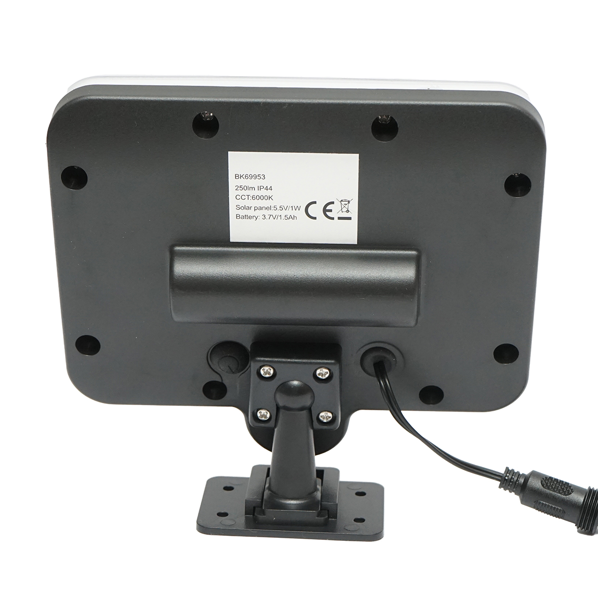 Lampa solara LED 250lm cu panou solar 1W/5.5V, baterie 3.7V/1.5 Ah, telecomanda, cablu 5m si senzor miscare IP44 Breckner Germany - imagine 7