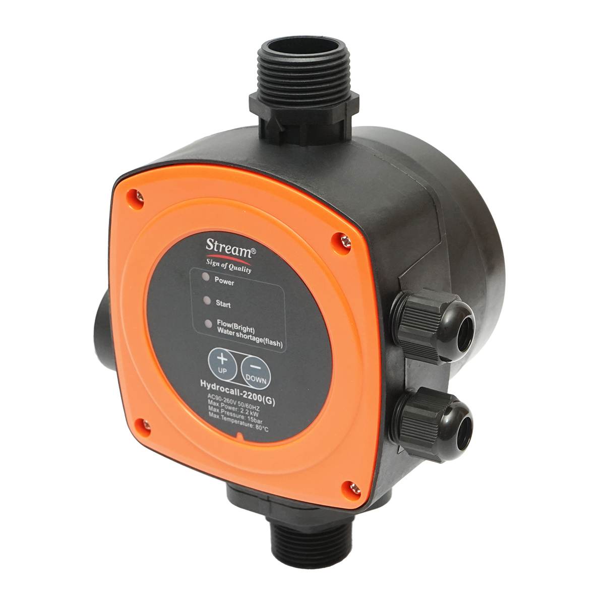 Presostat electronic automat cu manometru 2.2KW, 220V pentru pompa de apa, presiune reglabila manual max. 15 bar HYDROCALL-2200G - imagine 8