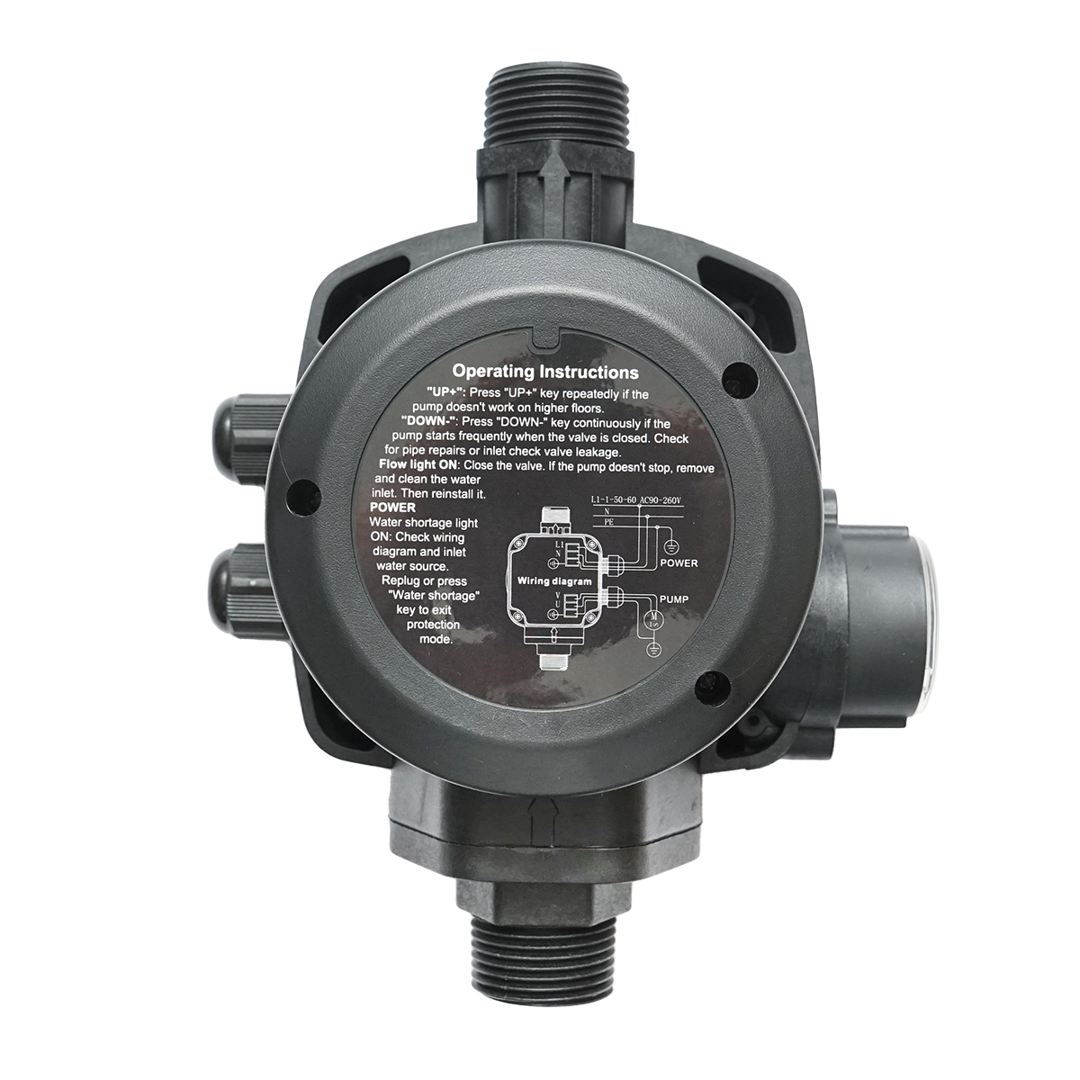 Presostat electronic automat cu manometru 2.2KW, 220V pentru pompa de apa, presiune reglabila manual max. 15 bar HYDROCALL-2200G - imagine 4