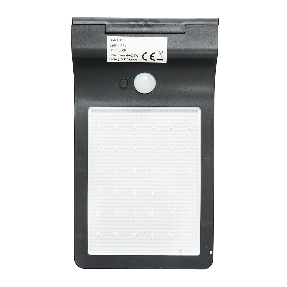 Lampa solara LED 326lm cu panou solar 2.5W/6V, baterie 3.7V/1.8 Ah si senzor crepuscular IP54 Breckner Germany - imagine 2