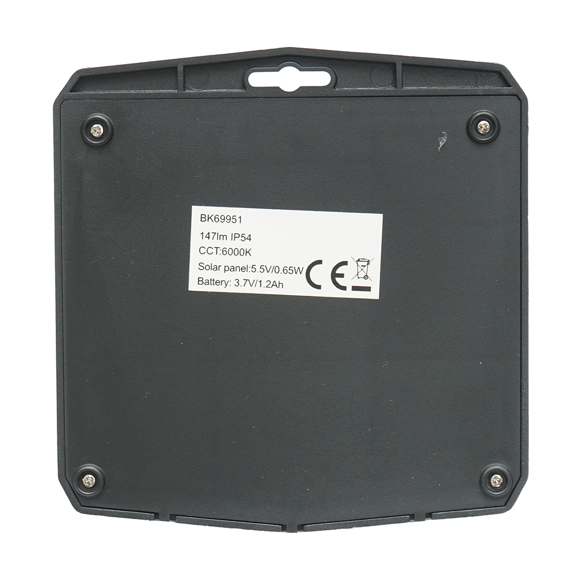 Lampa solara LED 147lm pentru perete, gard, scari cu panou solar 0.65W/5.5V, baterie 3.7V/1.2 Ah si senzor miscare IP54 Breckner Germany - imagine 5