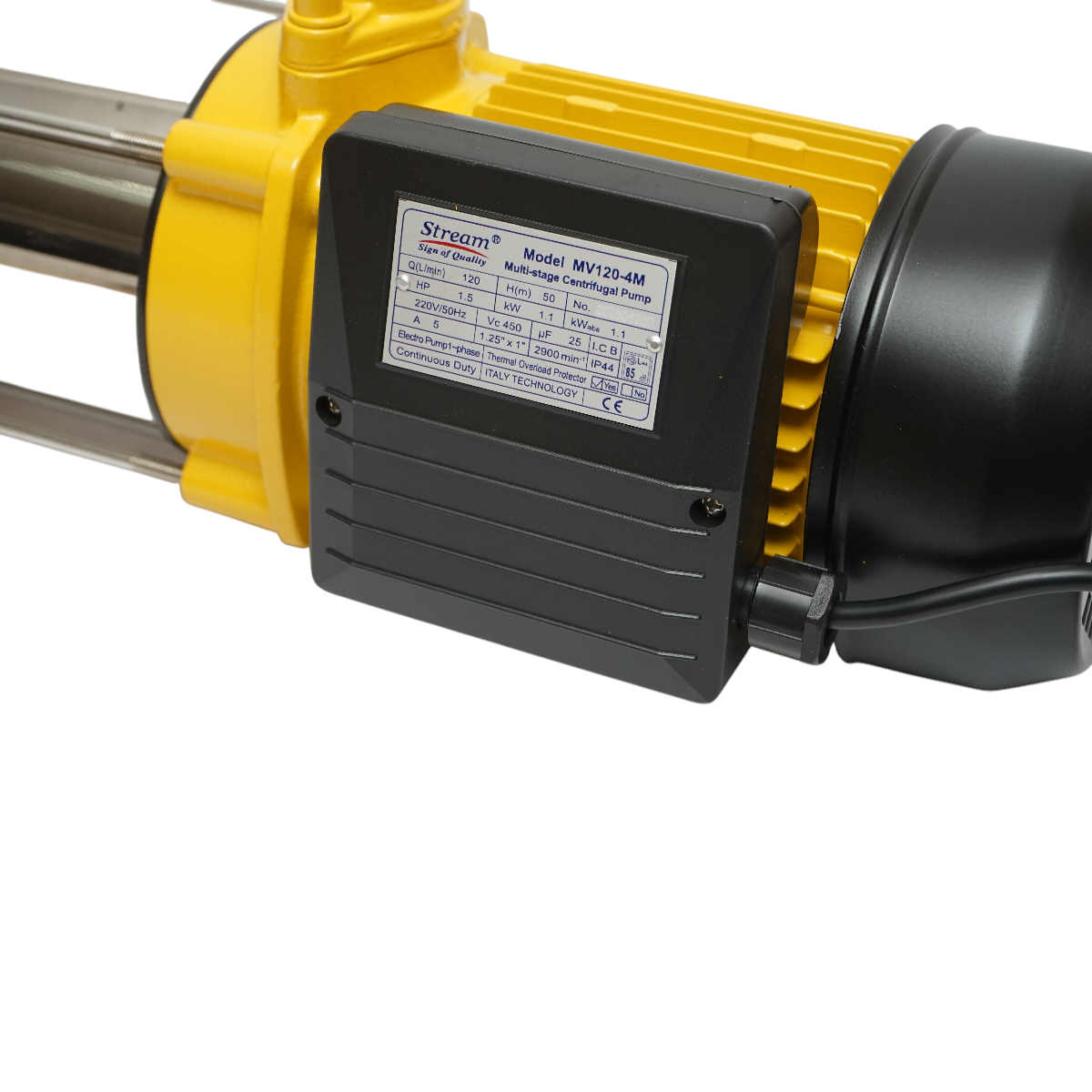 Pompa apa de suprafata multietajata 1100W, 220V, debit 120L/min, inaltime pompare H50m IP44 - imagine 7