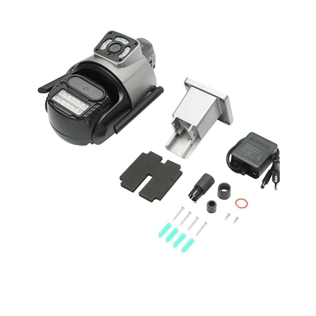 Camera de supraveghere lentila duala 6MP, P2P WIFI 2.4G 1080P, PTZ cu senzor de miscare, sirena, detectie umana si aplicatie iCSee - imagine 2