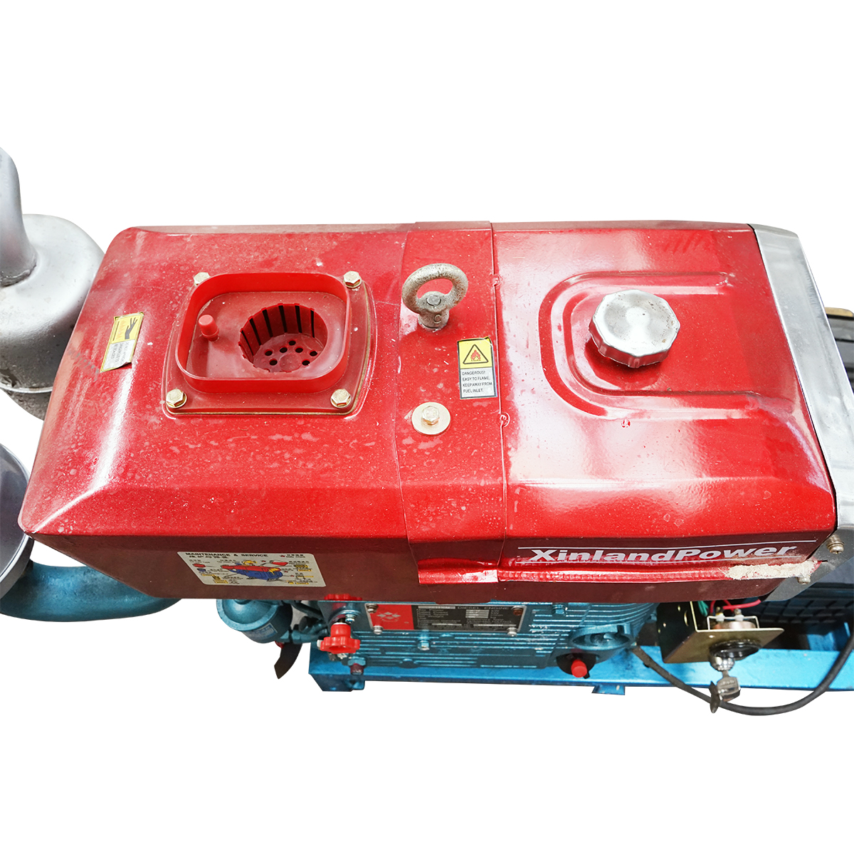 Sistem irigatii 15 aspersoare, motor diesel 16.2KW, pornire electrica - imagine 6