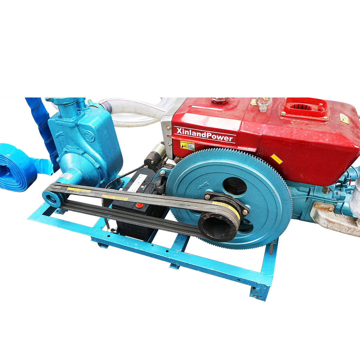 Sistem irigatii 15 aspersoare, motor diesel 16.2KW, pornire electrica - imagine 7