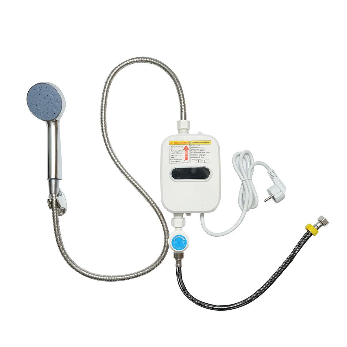 Boiler electric instant pentru apa calda cu afisaj digital 220V, 3500W, 30-60 grade IPX4