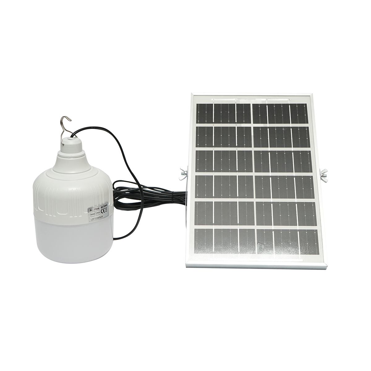 Lampa LED 50W, 6500K cu panou solar policristalin 3W si telecomanda IP20 Breckner Germany - imagine 3