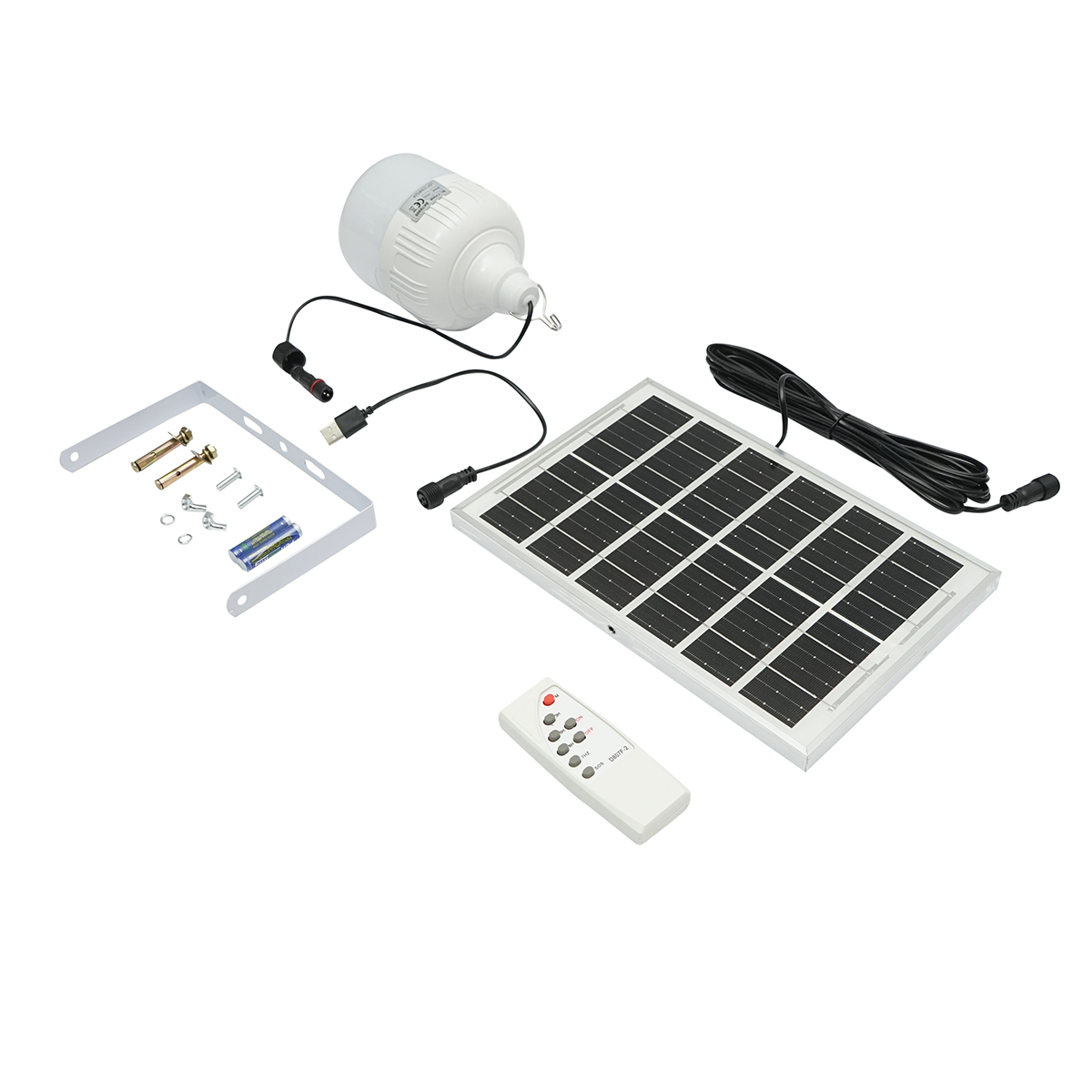 Lampa LED 50W, 6500K cu panou solar policristalin 3W si telecomanda IP20 Breckner Germany - imagine 2
