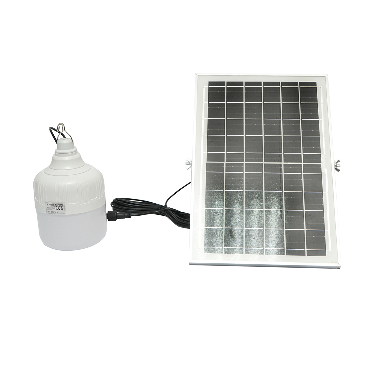 Lampa LED 100W, 6500K cu panou solar policristalin 8W si telecomanda IP20 Breckner Germany - imagine 3