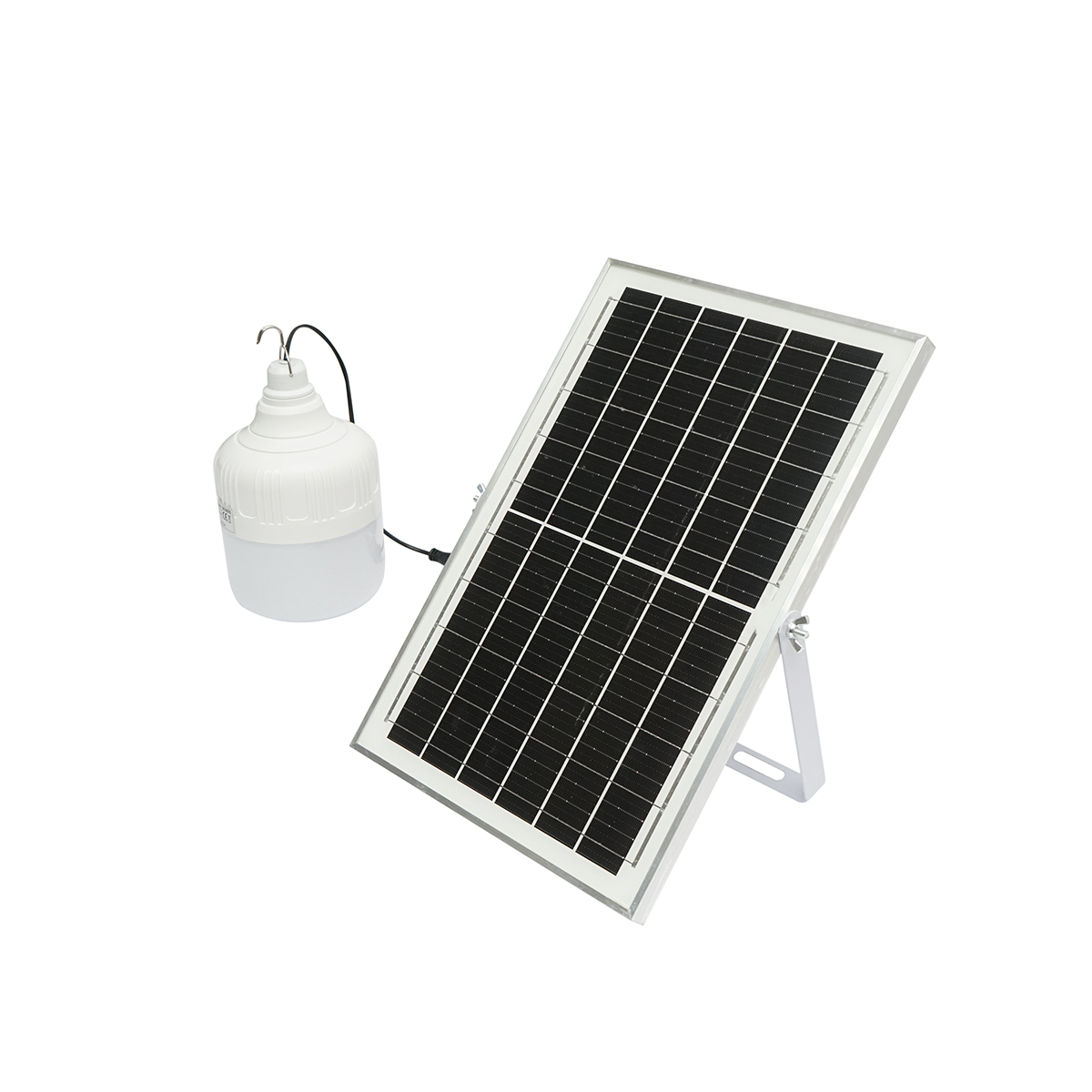 Lampa LED 100W, 6500K cu panou solar policristalin 8W si telecomanda IP20 Breckner Germany