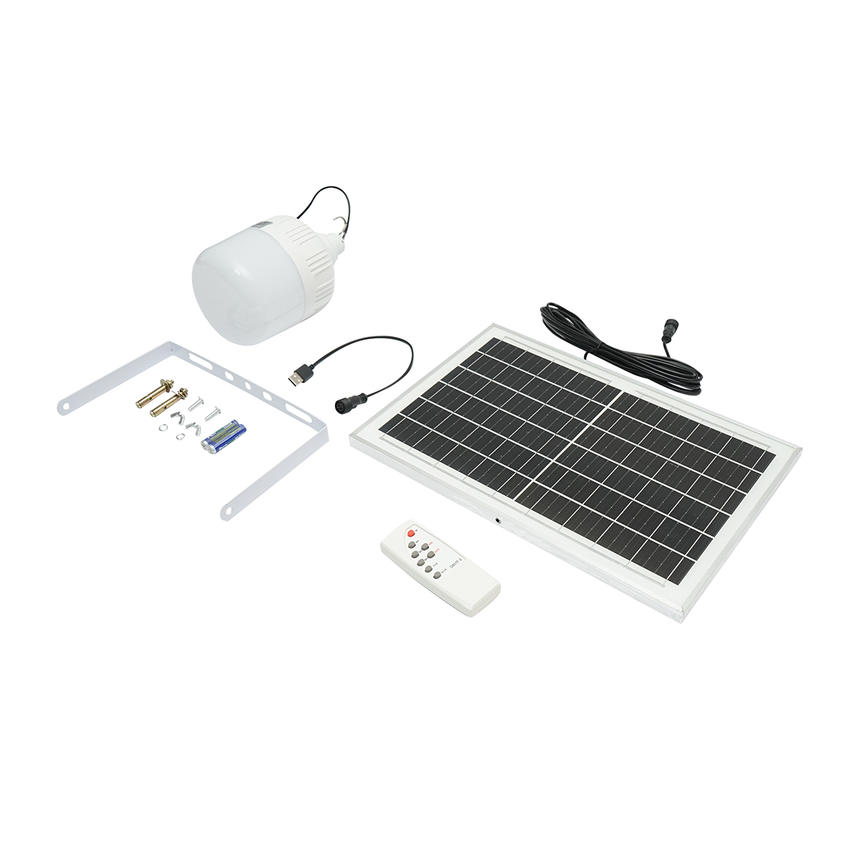 Lampa LED 100W, 6500K cu panou solar policristalin 8W si telecomanda IP20 Breckner Germany - imagine 2