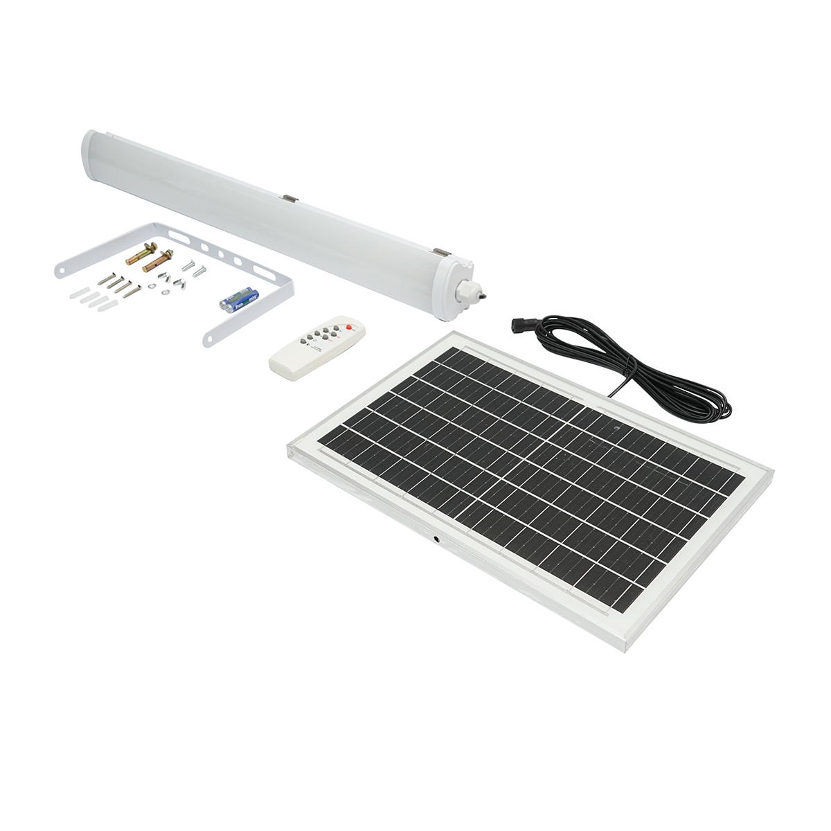 Lampa LED 300W, 6500K cu panou solar policristalin, telecomanda si acumulator 7200mAh IP20 Breckner Germany - imagine 2