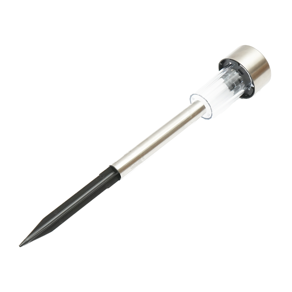 Lampa solara LED din otel inoxidabil, 6500K, inaltime 30cm - imagine 3